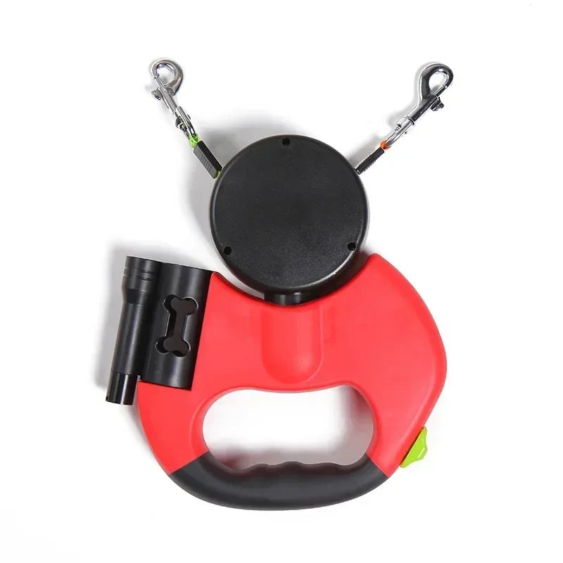 LED Automatic Dual Retractable Leash