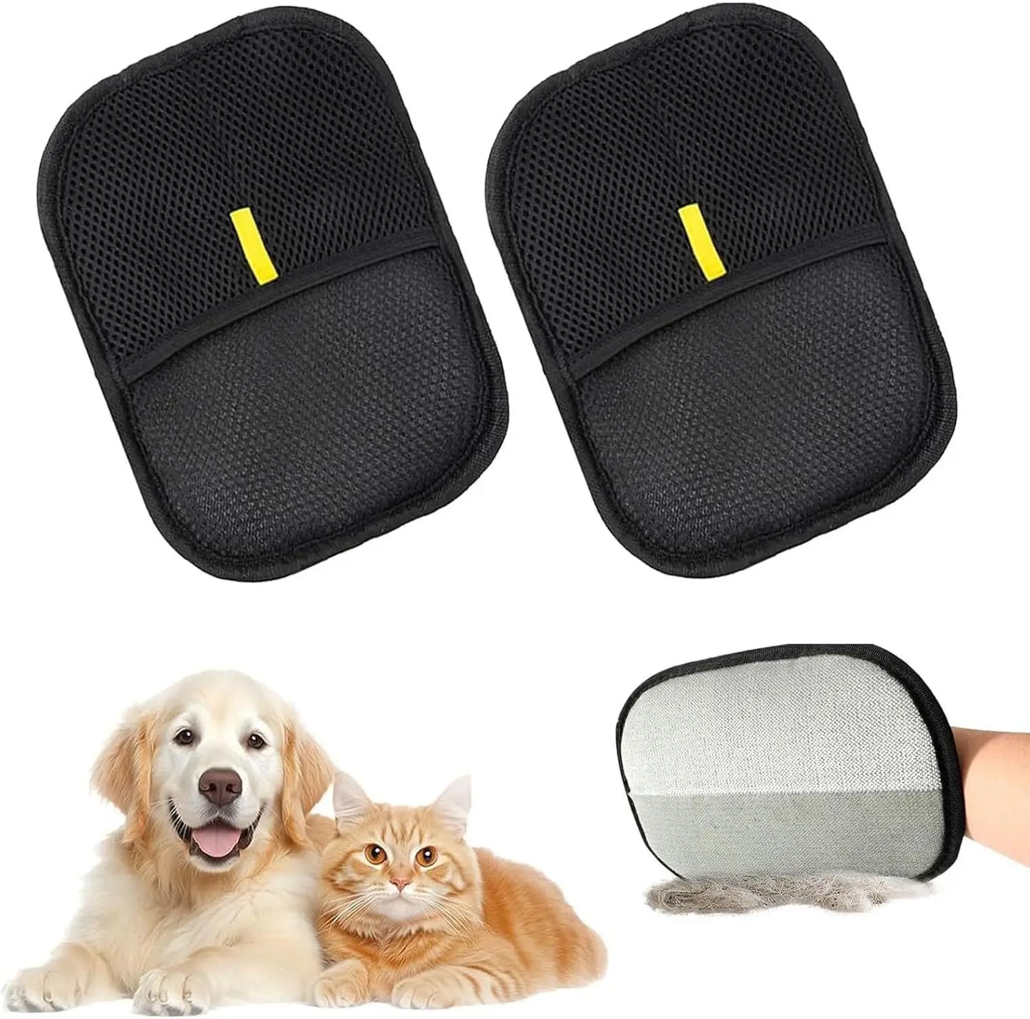 Double-Sided Grooming Gloves for Pets