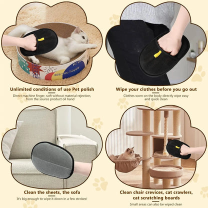 Double-Sided Grooming Gloves for Pets