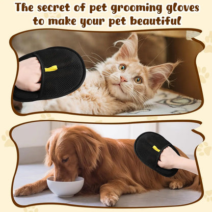 Double-Sided Grooming Gloves for Pets