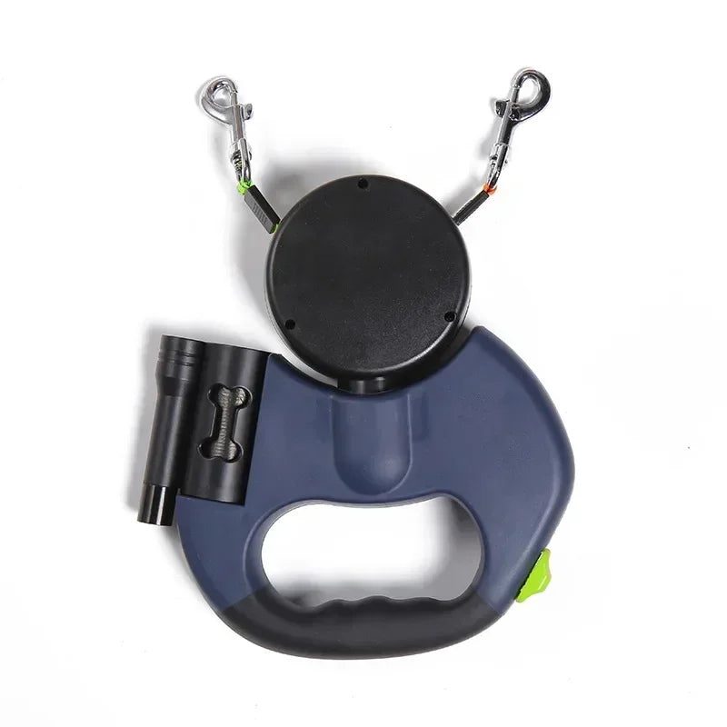 LED Automatic Dual Retractable Leash