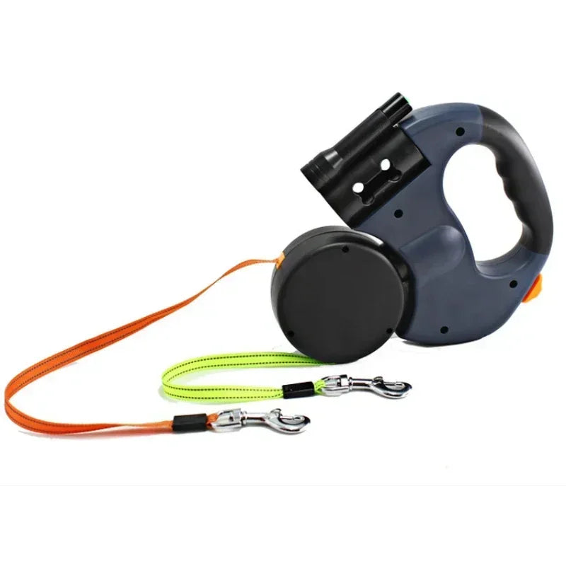 LED Automatic Dual Retractable Leash